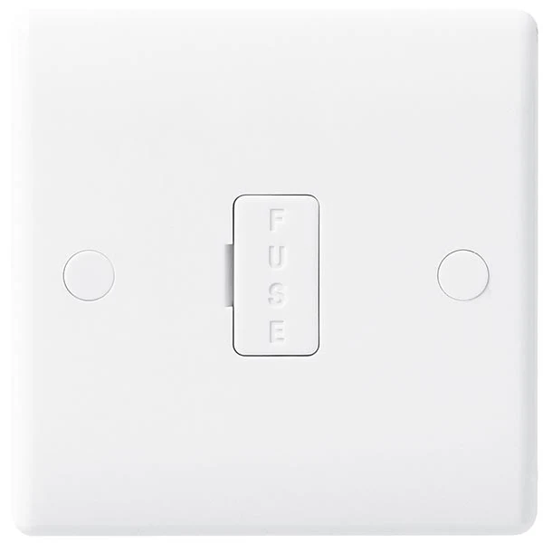 BG 854 White Nexus Moulded Unswitched 13A, Double Pole, Fused Connection Unit