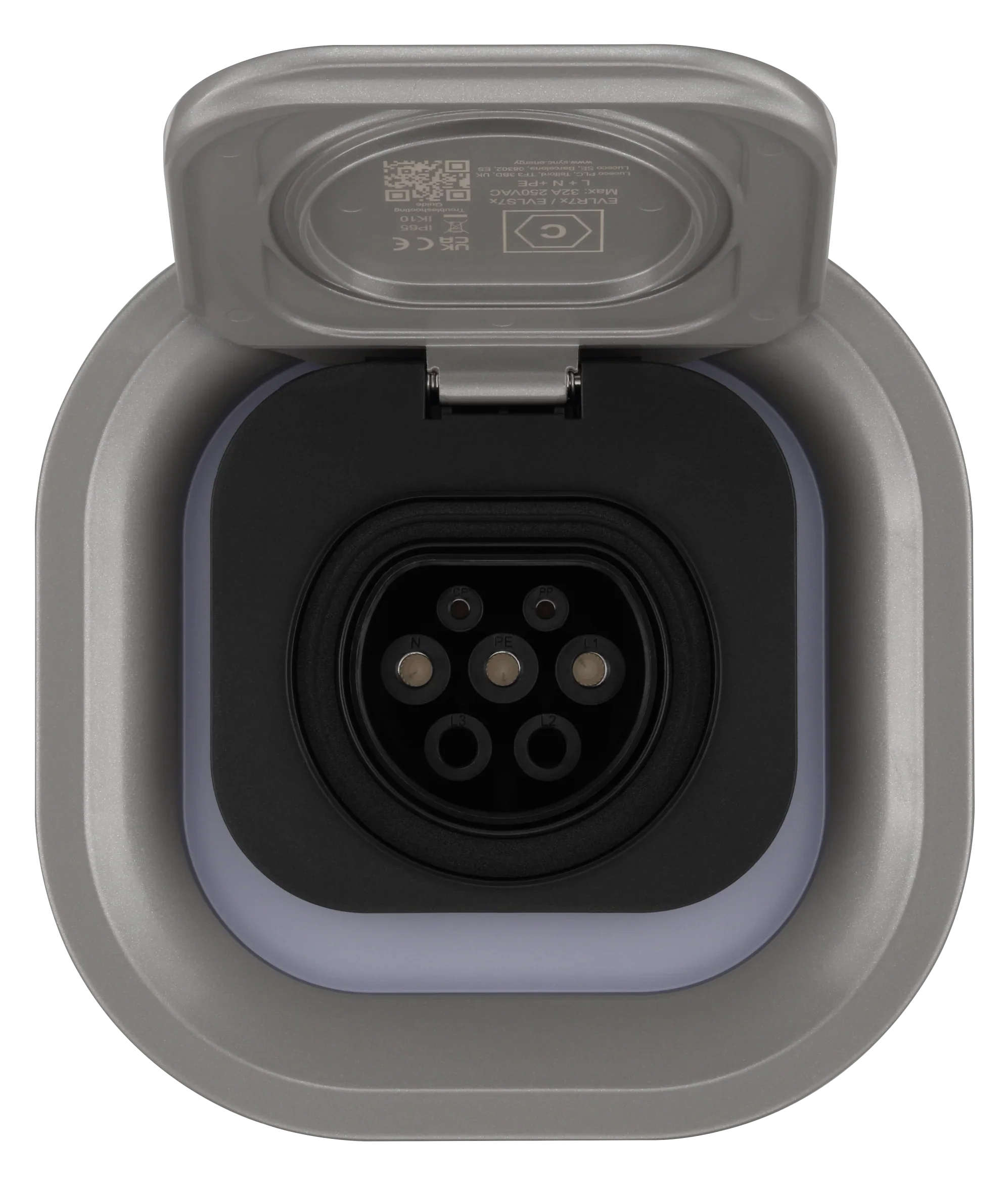 Sync Energy EVLS7MSG LINK CHARGER SURFACE 7.4KW SILVER WITH METAL CONTROL BOX AND WI-FI + 4G CONNECTION - Image 4