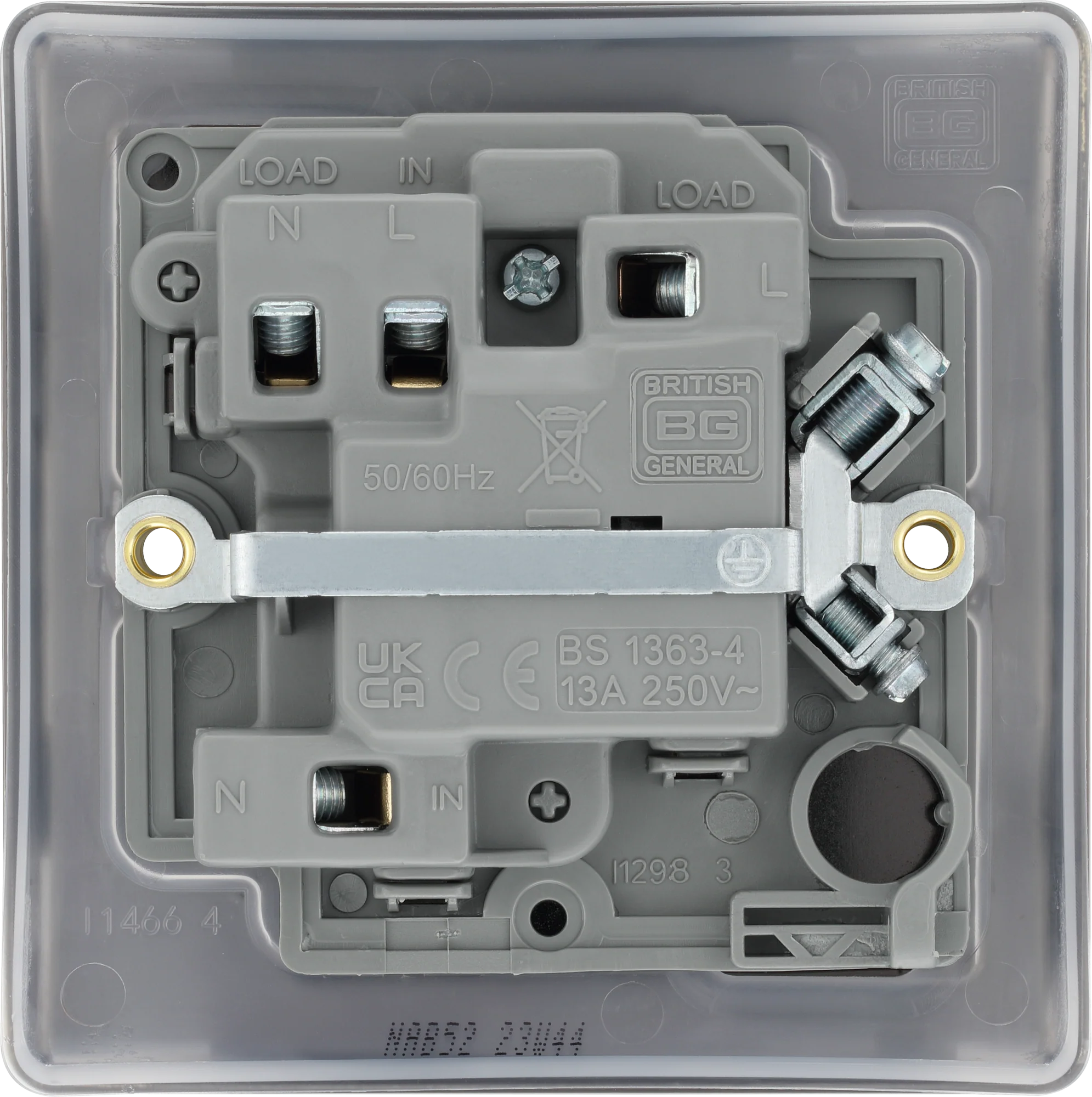 BG NAB52 Nexus Metal Antique Brass Switched and fused with indicator - Image 6