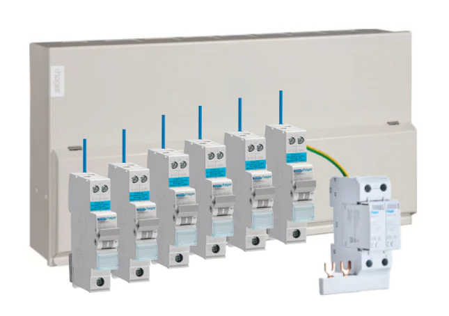 Hager 18-Way Consumer Unit with Surge Protection + 12 RCBOs Bundle (VML118SPD) (Now VME119SPD)