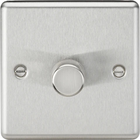 Knightsbridge MLA CL2191BC 1G 2-way 10-200W (5-150W LED) Intelligent dimmer - Brushed Chrome