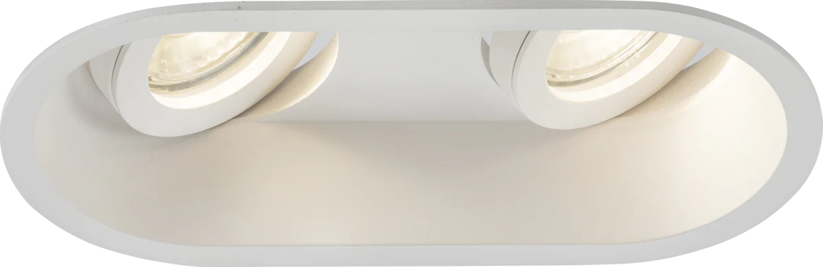 Knightsbridge MLA DIC2TRW Dipa Twin Tilt Round Anti-Glare Downlight White