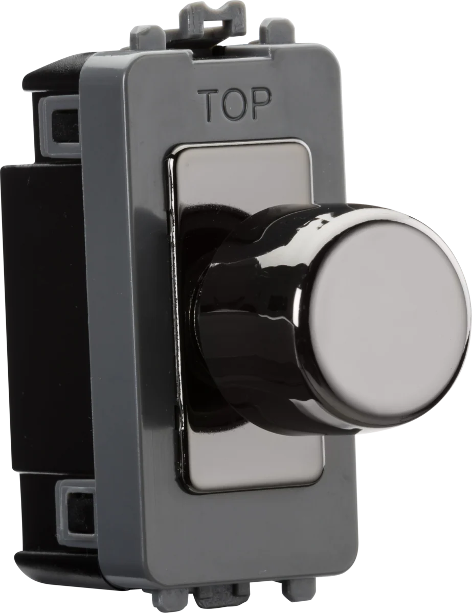 Knightsbridge MLA GDM022BN 6A 1G 2-way Dummy Dimmer Module - black nickel