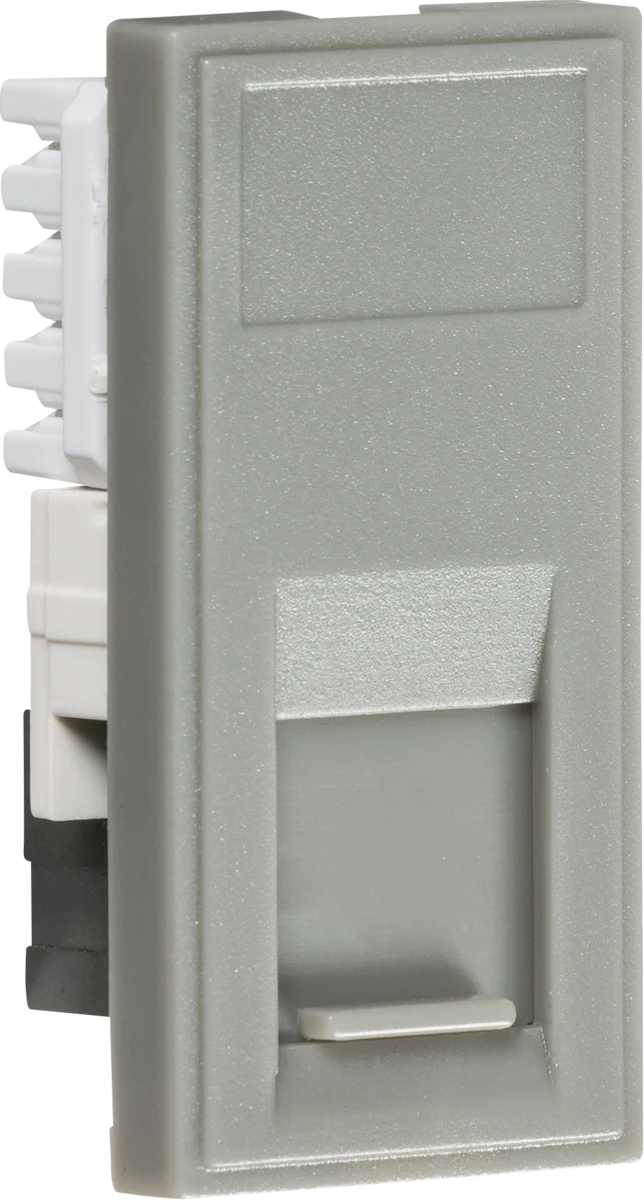 Knightsbridge MLA NETCAT5GY UTP CAT5e RJ45 Outlet Module 25 x 50mm - Grey