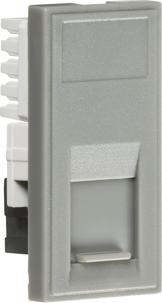 Knightsbridge MLA NETCAT6GY UTP CAT6 RJ45 Outlet Module 25 x 50mm - Grey