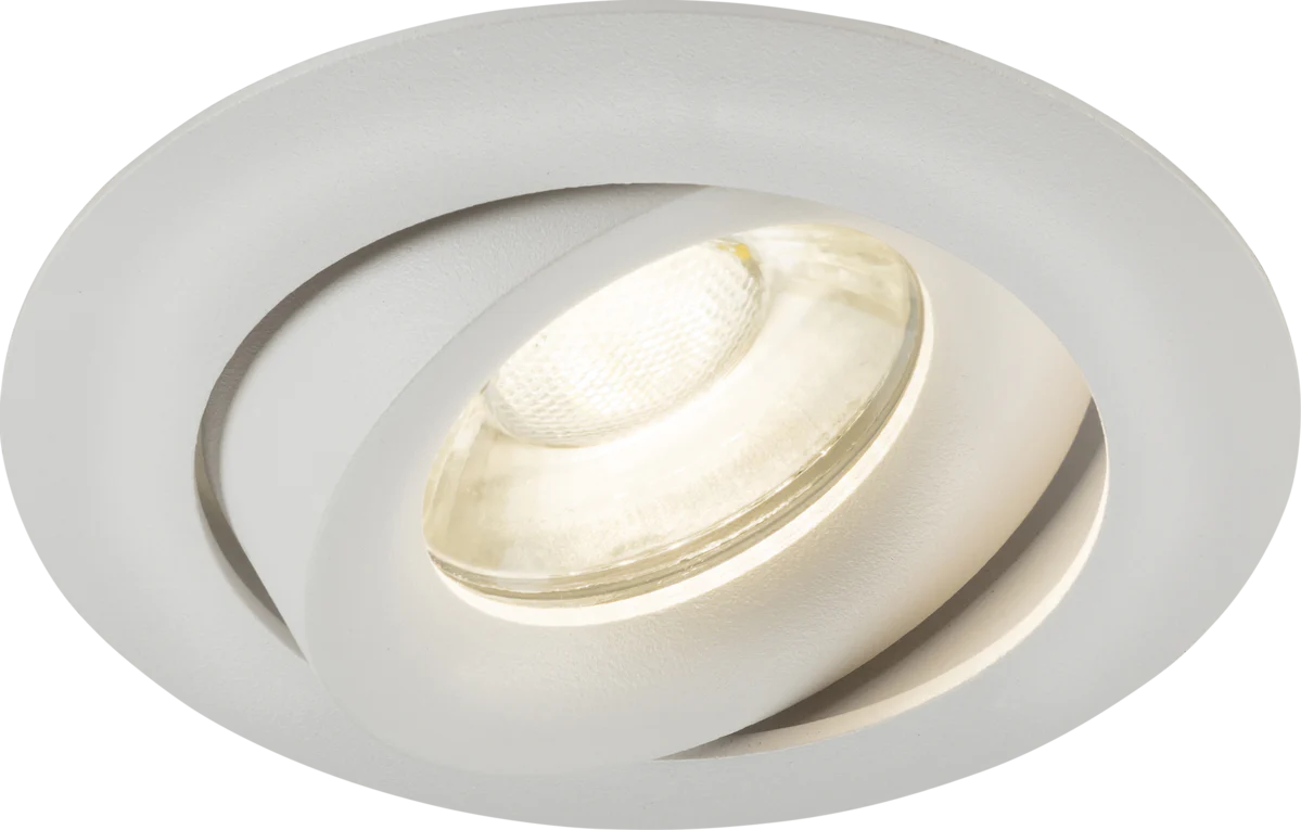 Knightsbridge MLA ODA1TRW Odina Single Tilt Round Downlight White