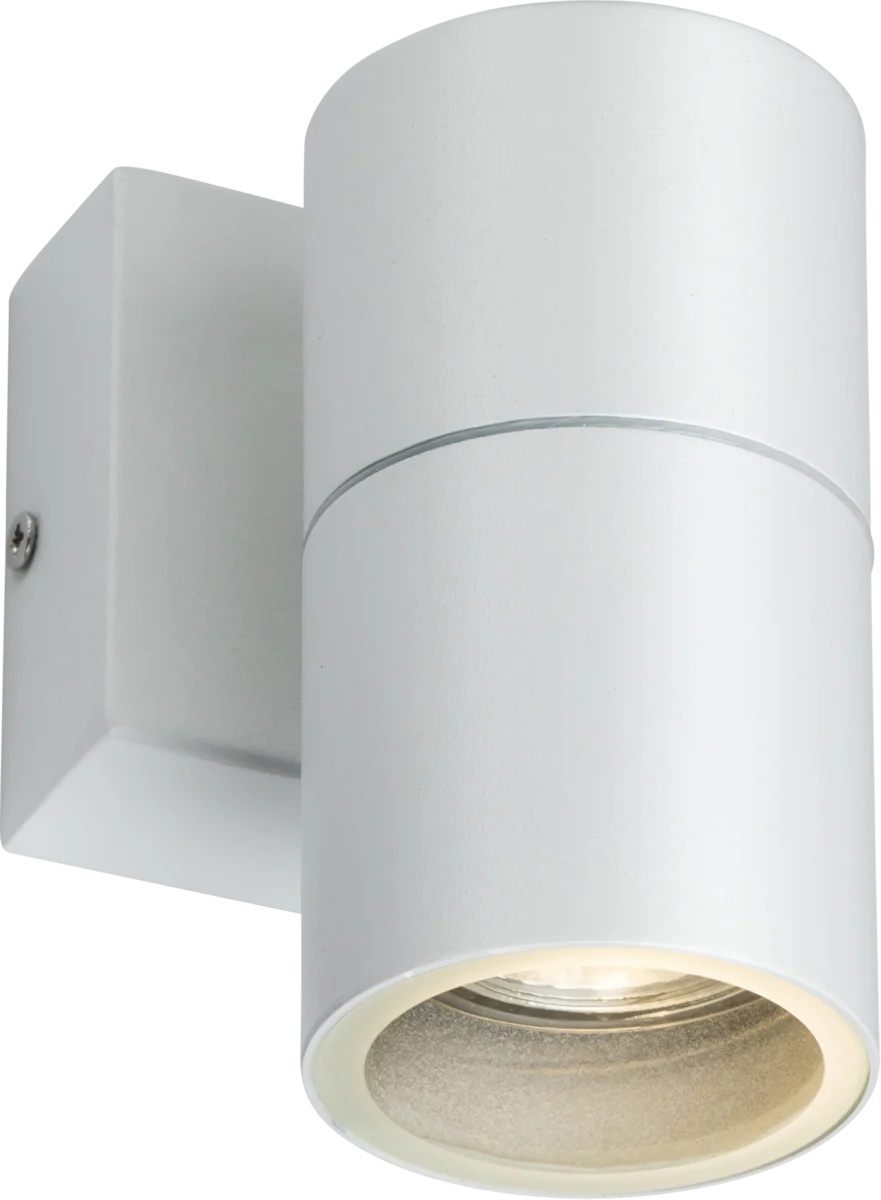 Knightsbridge MLA OWALL01W 230V IP54 GU10 Fixed Single Wall Light - White