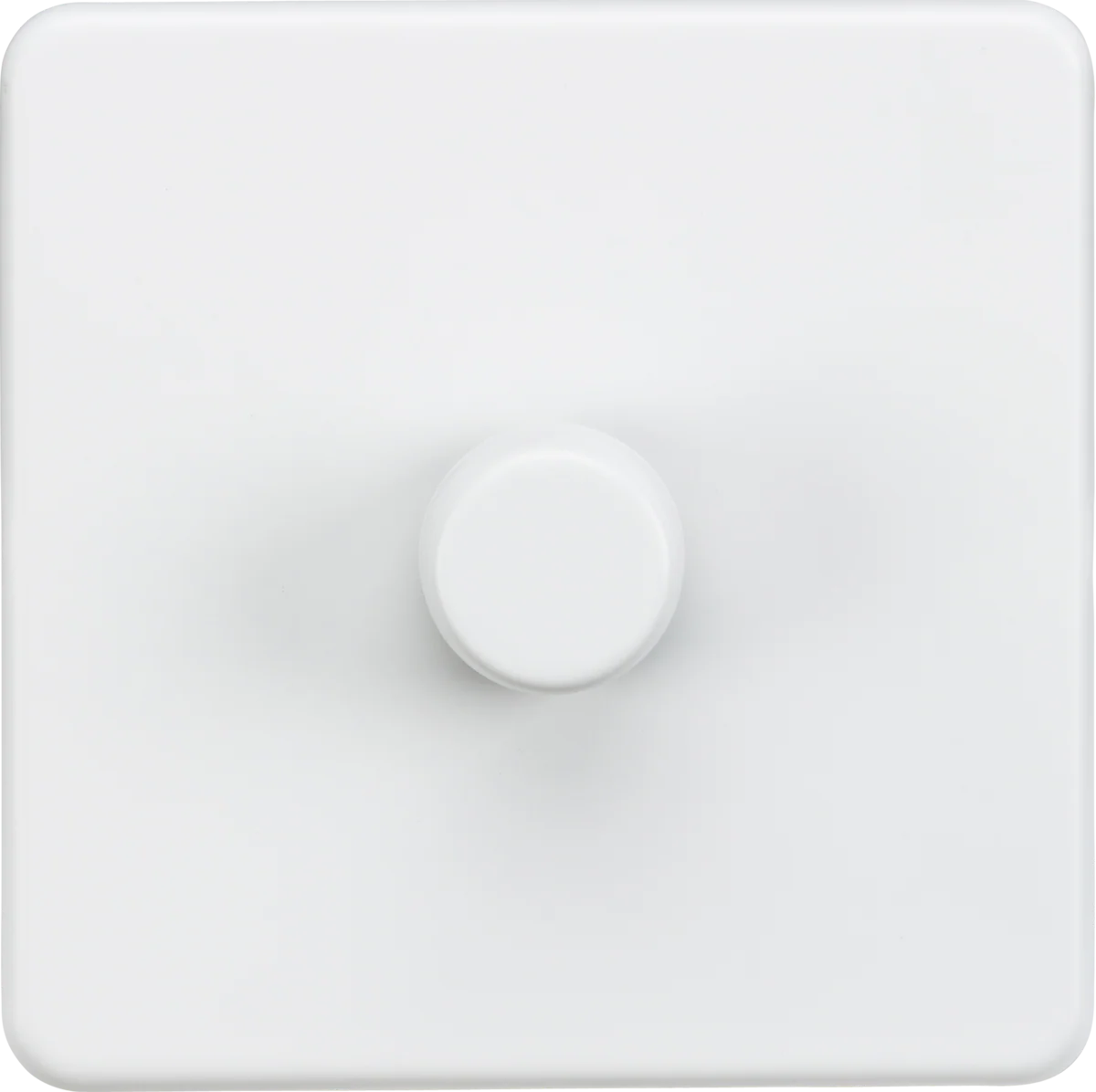 Knightsbridge MLA Screwless SF2191MW 1G 2-way 10-200W (5-150W LED) Intelligent dimmer - Matt White