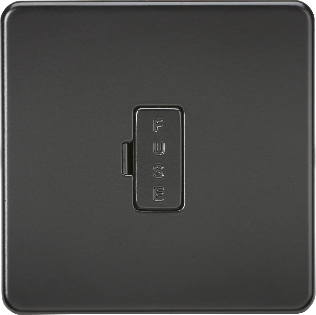 Knightsbridge MLA SF6000MBB Screwless 13A Fused Spur Unit - Matt Black