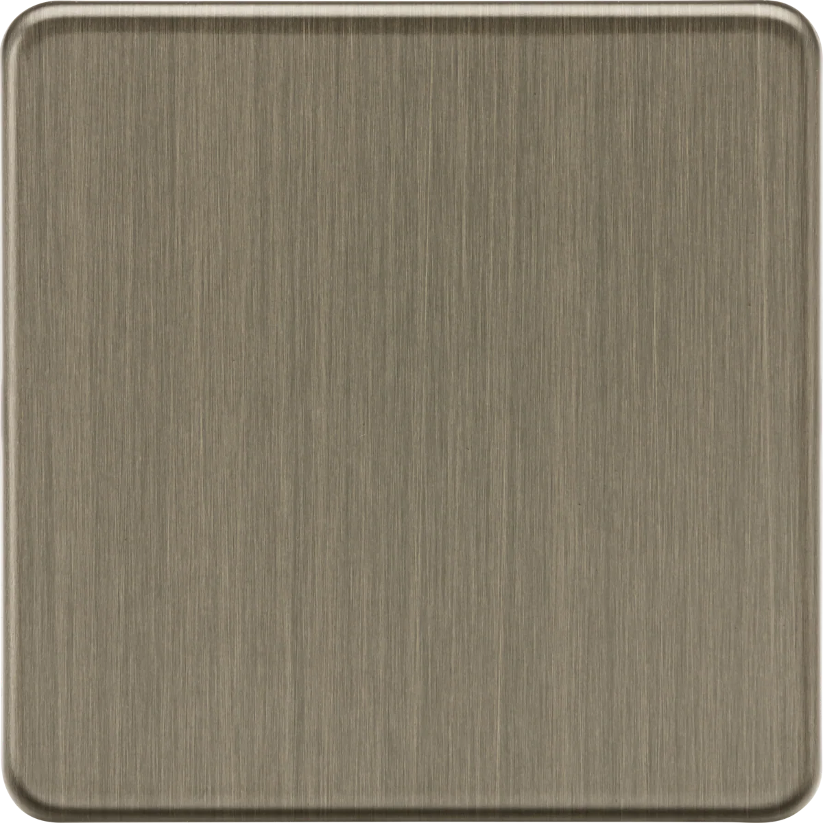 Knightsbridge MLA Screwless SF8350AB 1G Blanking Plate - Antique Brass