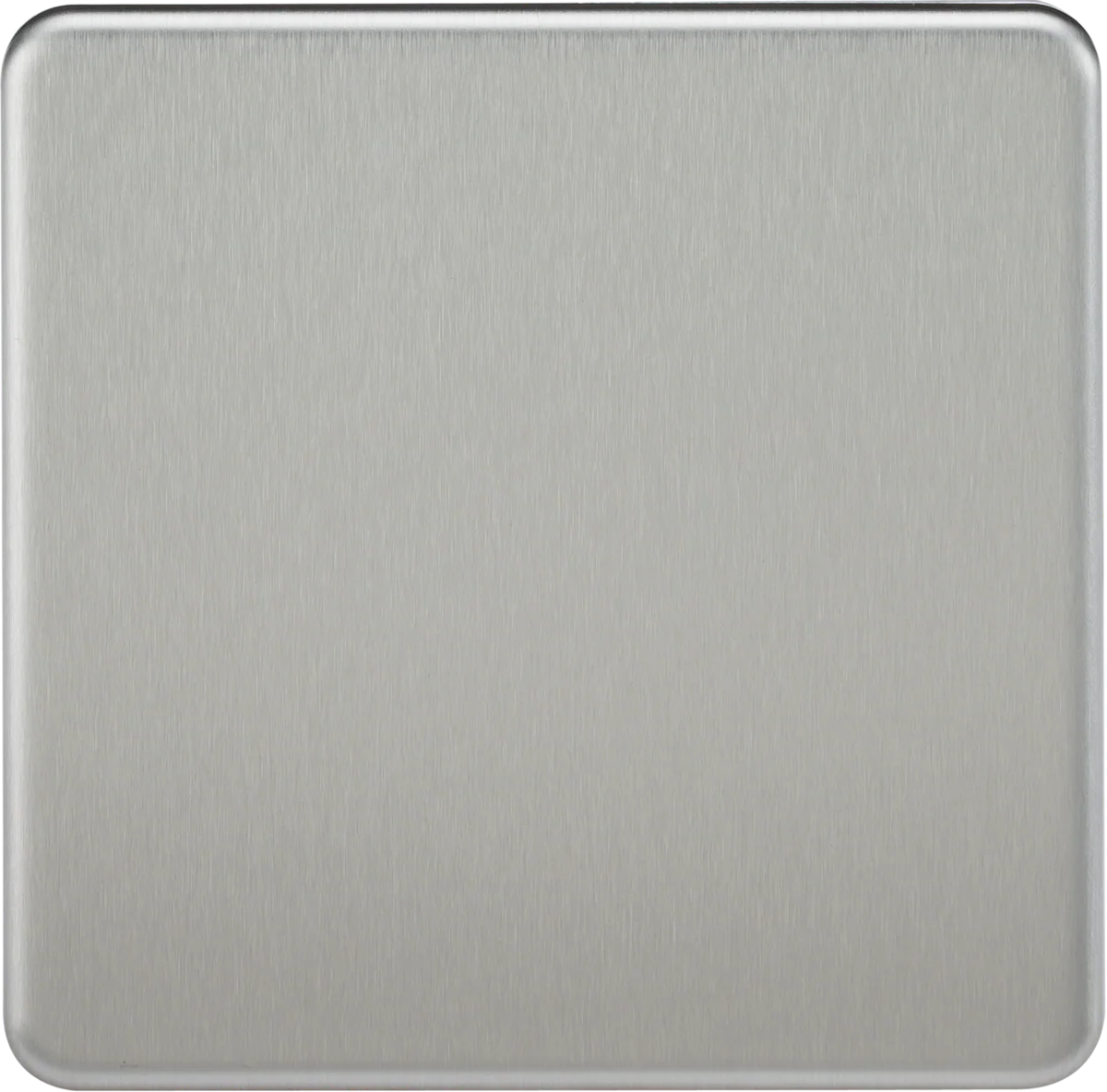 Knightsbridge MLA SF8350BC Screwless 1G Blanking Plate - Brushed Chrome