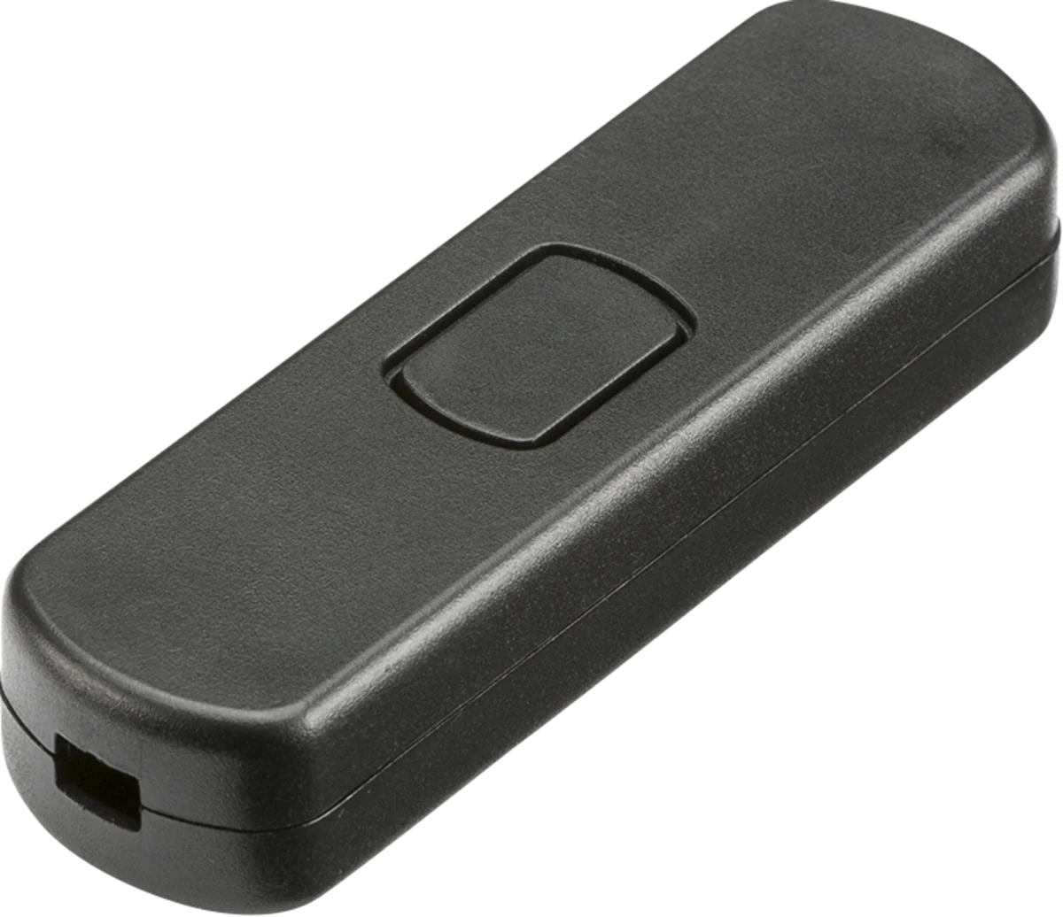 Knightsbridge MLA SN81BK 1-60W (1-25W LED) Re-wireable Cord Dimmer - Black