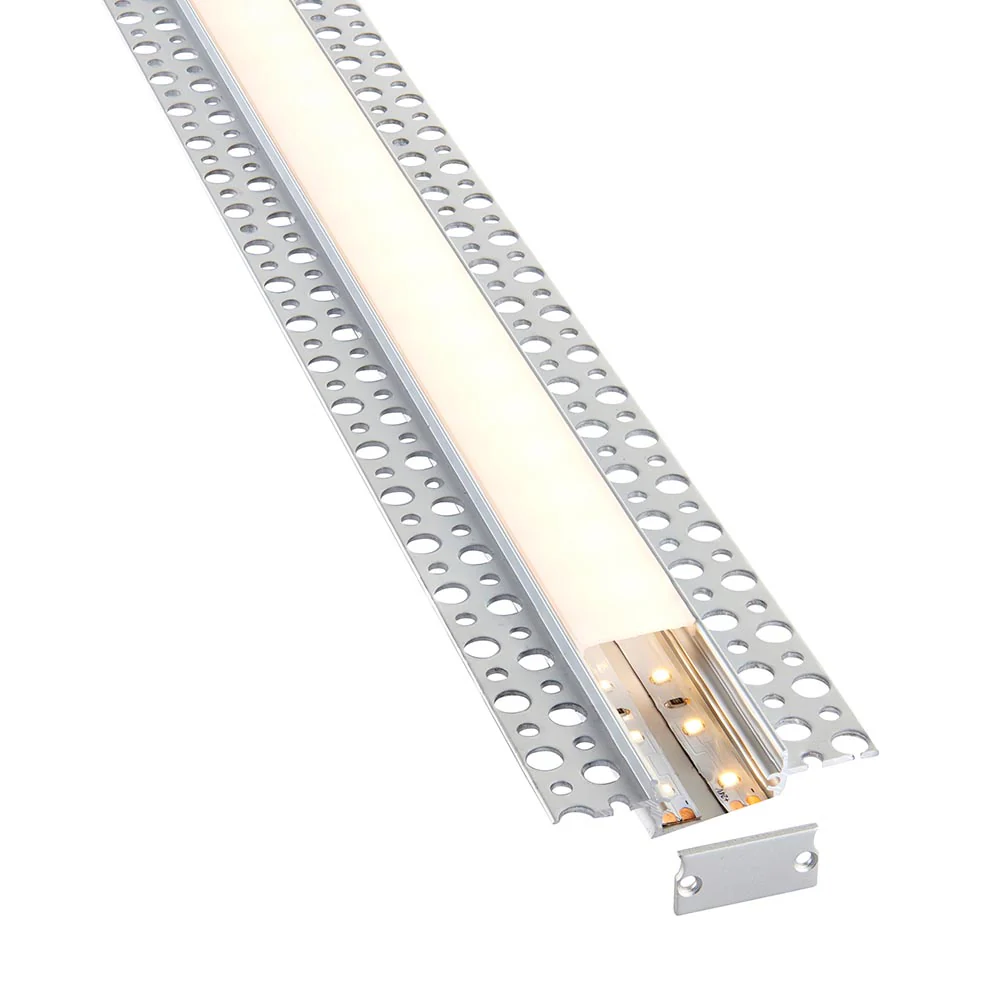 Saxby 94948 Rigel Plaster-in Wide 2m Aluminium Profile-Extrusion Sliver - Image 6