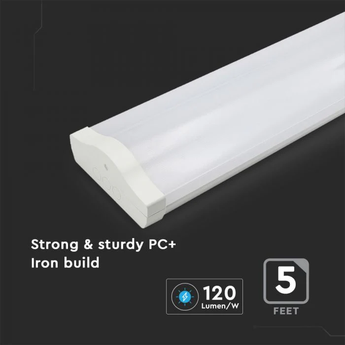 V-Tac VT-8-61 60W, 5-FT, 4000K LED Ceiling Batten Fitting w/ Samsumg Chip for Schools and Offices - Image 3