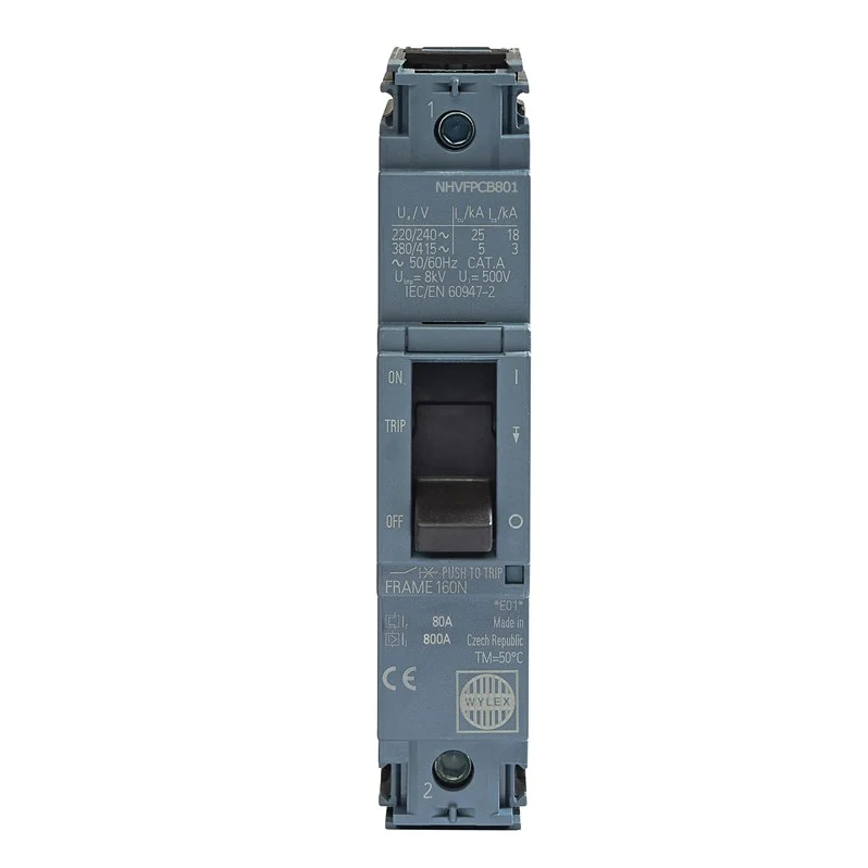 Wylex NHVFPCB801 80A 25kA 1P NHV MCCB FTFM c-w Box Terminals
